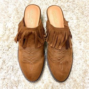 Ariat Unbridled Shirley Whiskey Suede Mule